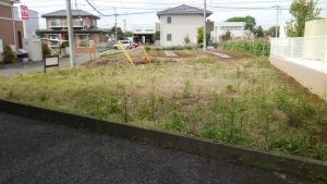 新規モデルハウス：地盤調査