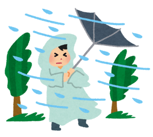 台風再来・・・(T_T)
