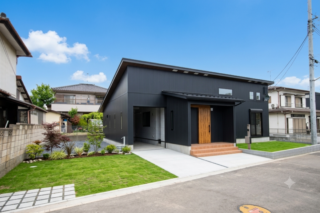 平屋の心地よさに、ガレージとロフトという贅沢を